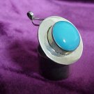 Silver - Turquoise Pill - Snuff Box