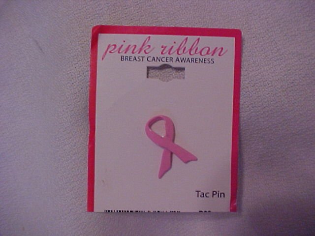 Pink Ribbon Breast Cancer Awareness Pin Pins 0526