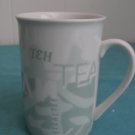 Starbucks Ceramic Green Mug TEA -THÉ 1998 NEW!