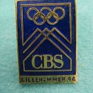 '94 Winter Olympic Games / Lillehammer  CBS  Pin