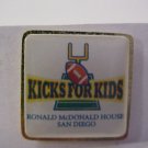 Ronald Mcdonalds Kicks for Kids Pin
