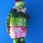 Mr Turtle Beach Blown Glass Christmas Ornament