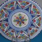 Italian Majolica Pottery Fruit Colors Plate 11 1/2"