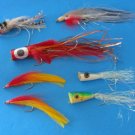 Seven Pieces Lures Red Face/ Tail Fishing Lures