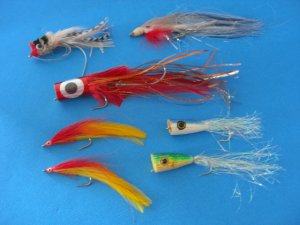 Seven Pieces Lures Red Face/ Tail Fishing Lures