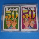Uh-Oh Five-Oh 50 Two Decks Comic Playing Cards