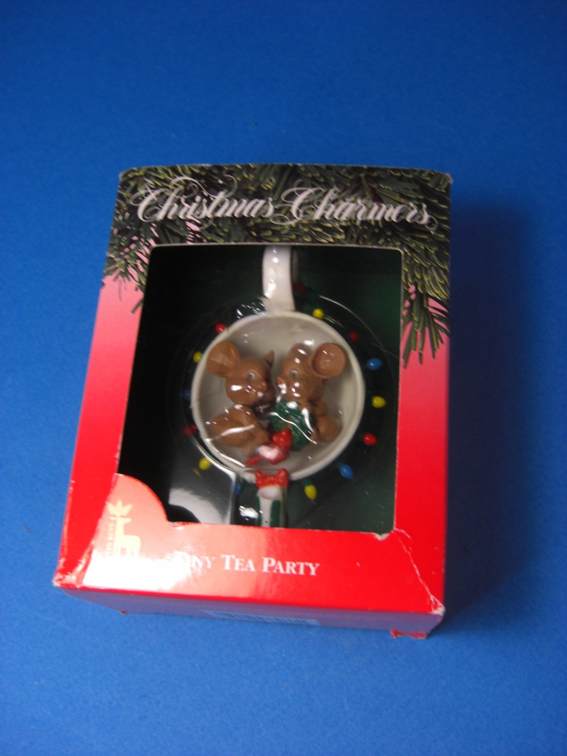 Santa's Best TINY TEA PARTY 1991 Christmas Ornament