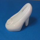 Girly White Pump Ceramic Shoe Bank