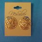 Earrings Clip Round Goldtone
