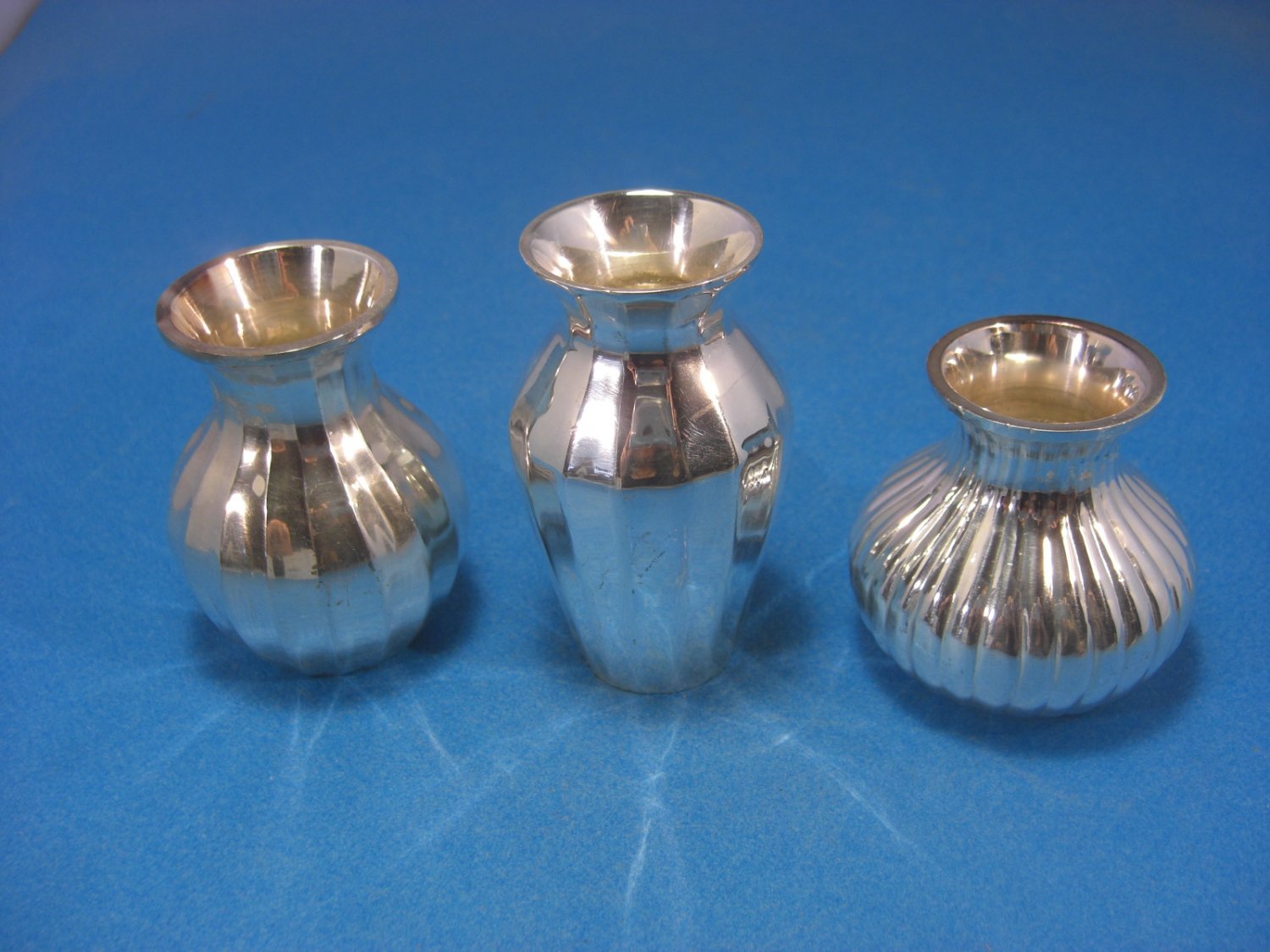 Restoration Hardware 3 "Little Silver Vases" Made in India