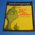 Dr Seuss' How The Grinch Stole Christmas ! Dec. 2005 The Old Globe Theatre PLAYBILL