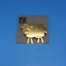 Casual Corner Rare Goldtone Large Cow Brooch Pin