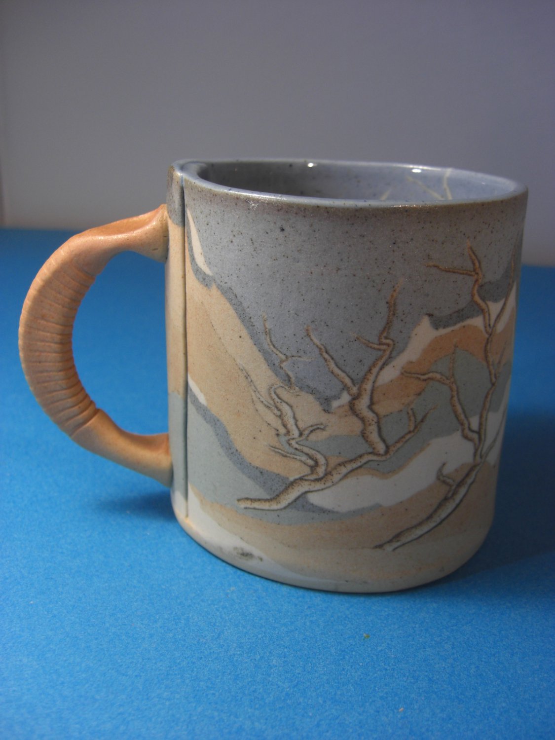 Navajo Sand Paint Style Signed Mug