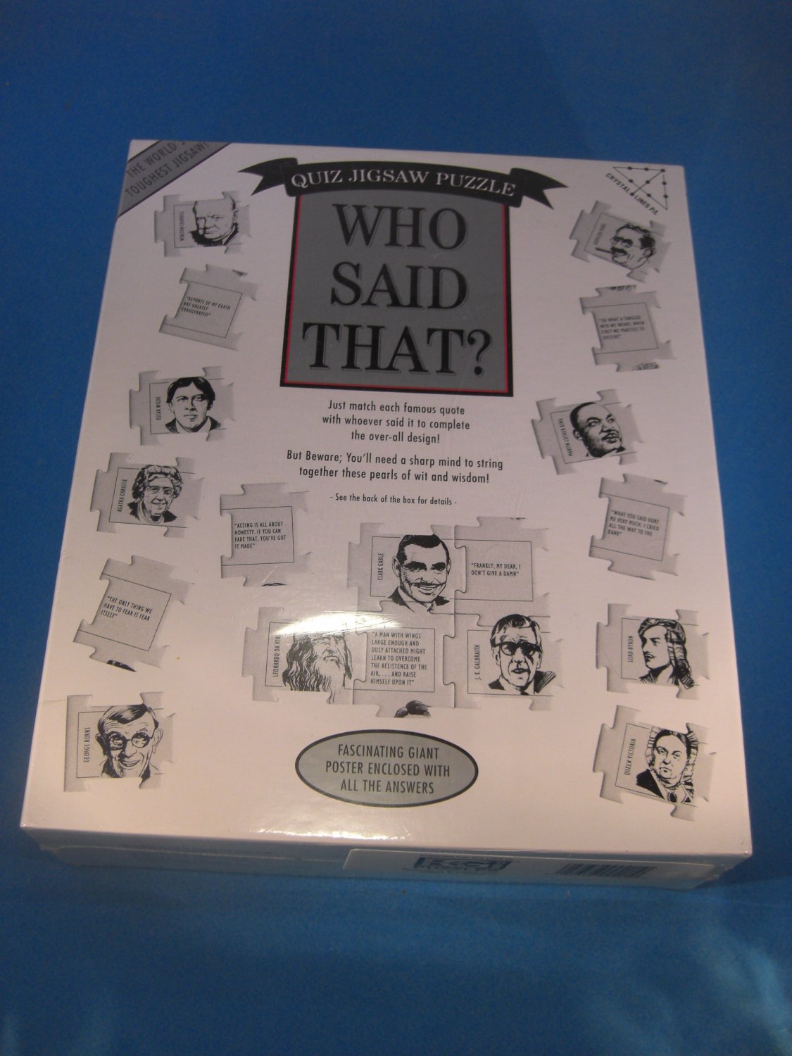 Who Said That? Quiz Jigsaw Puzzle 504 Piece 1994 New