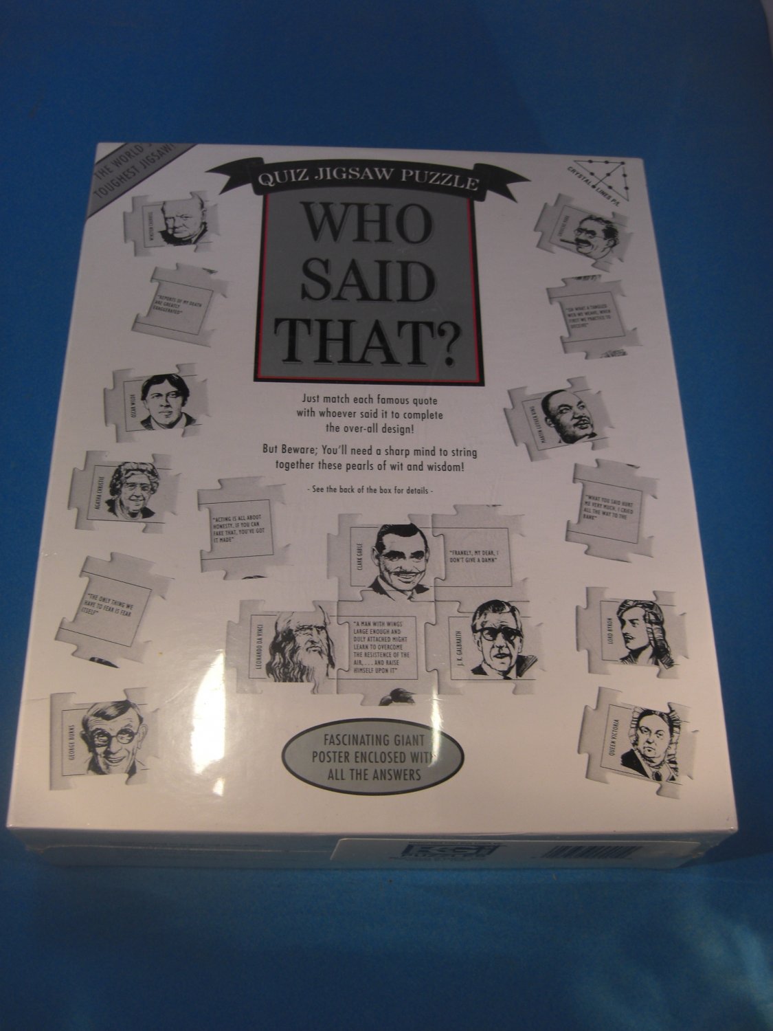 Who Said That? Quiz Jigsaw Puzzle 504 Piece 1994 New