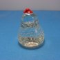 Vintage Clear Glass Pear Paperweight Wales Bubbles Japan