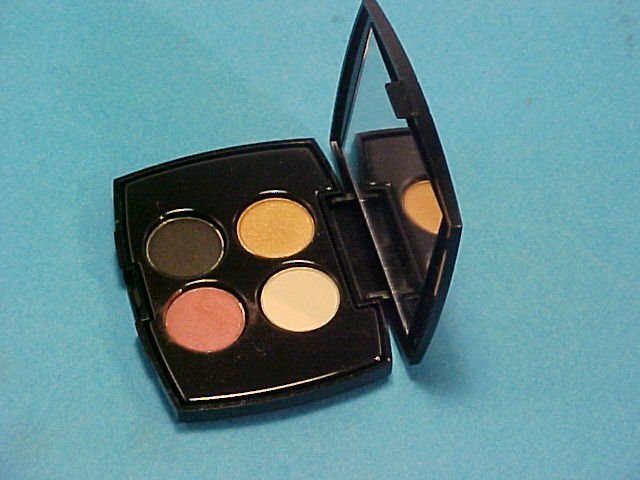 New Lancome Late, Bikini Golden Visionary, Statuesque 0.05oz (1.52g) Eye Shadows Sample Size Quad