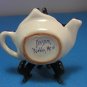 Ansar Pottery Teapot Shaped Teabag Holder Tea Bag Caddy