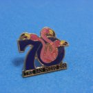 San Diego Zoo Pink Flamingos 70th Birthday Lapel Pin