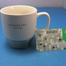 Starbucks 2008 Ceramic Mug Stainless Bottom  + Unswiped Card