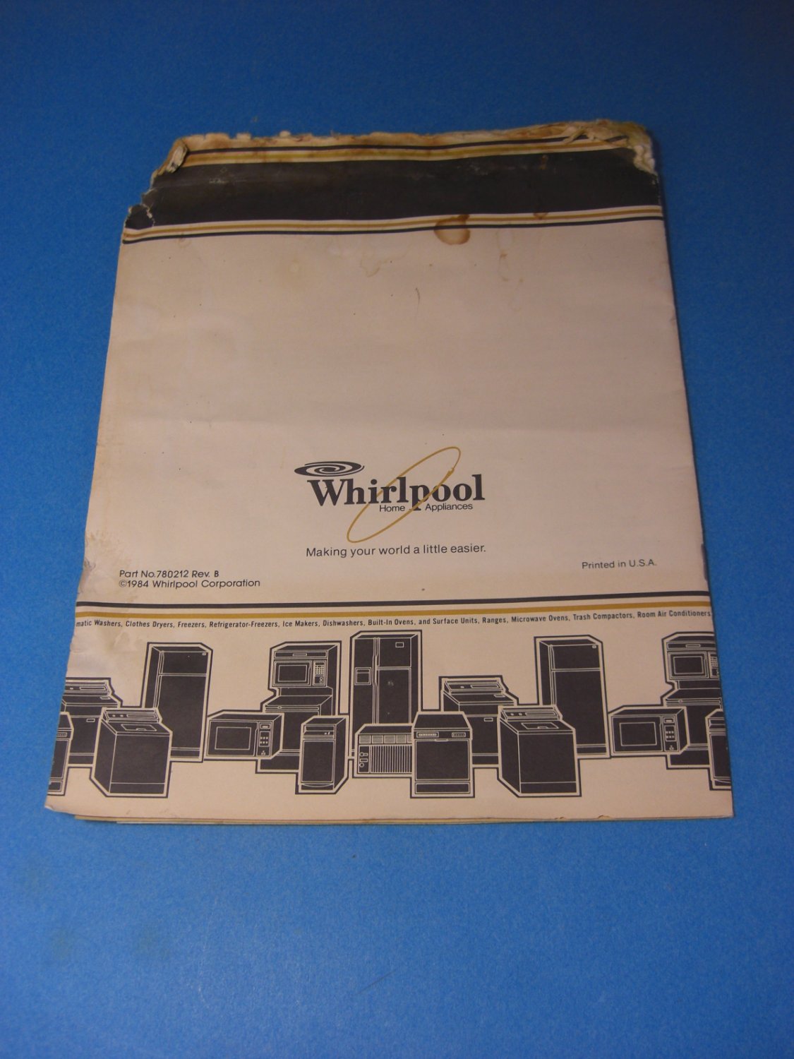 Whirlpool TF 4500 Series Trash Compactor User Manual