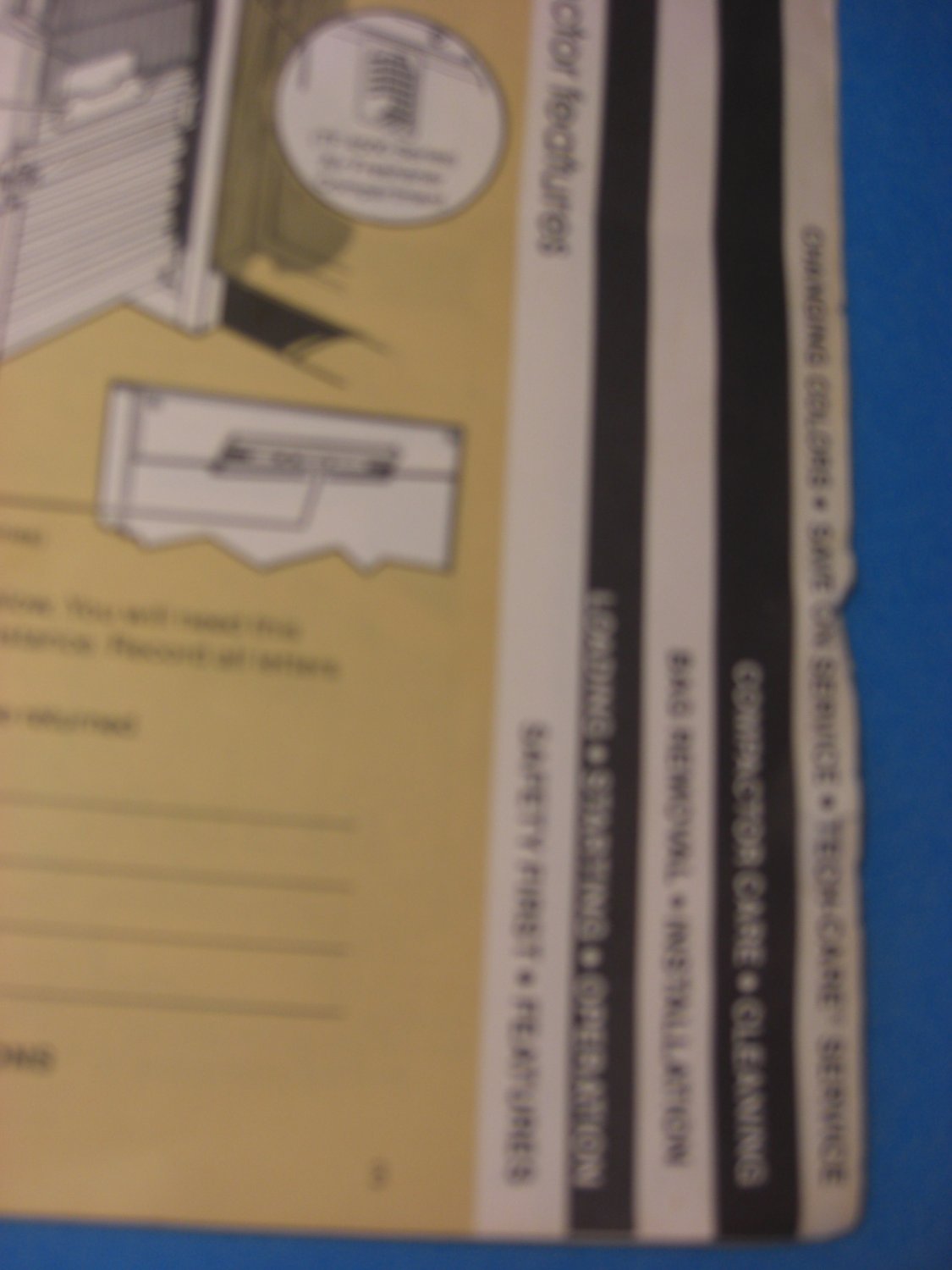 Whirlpool TF 4500 Series Trash Compactor User Manual