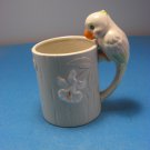 Cockatiel Bird Mug 1982 Glazed Japan