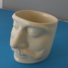 Man's Face Pottery Stoneware Coffee Mug