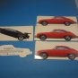 1965 Porsche & Lamborghini Die Cut Cards with Envelopes