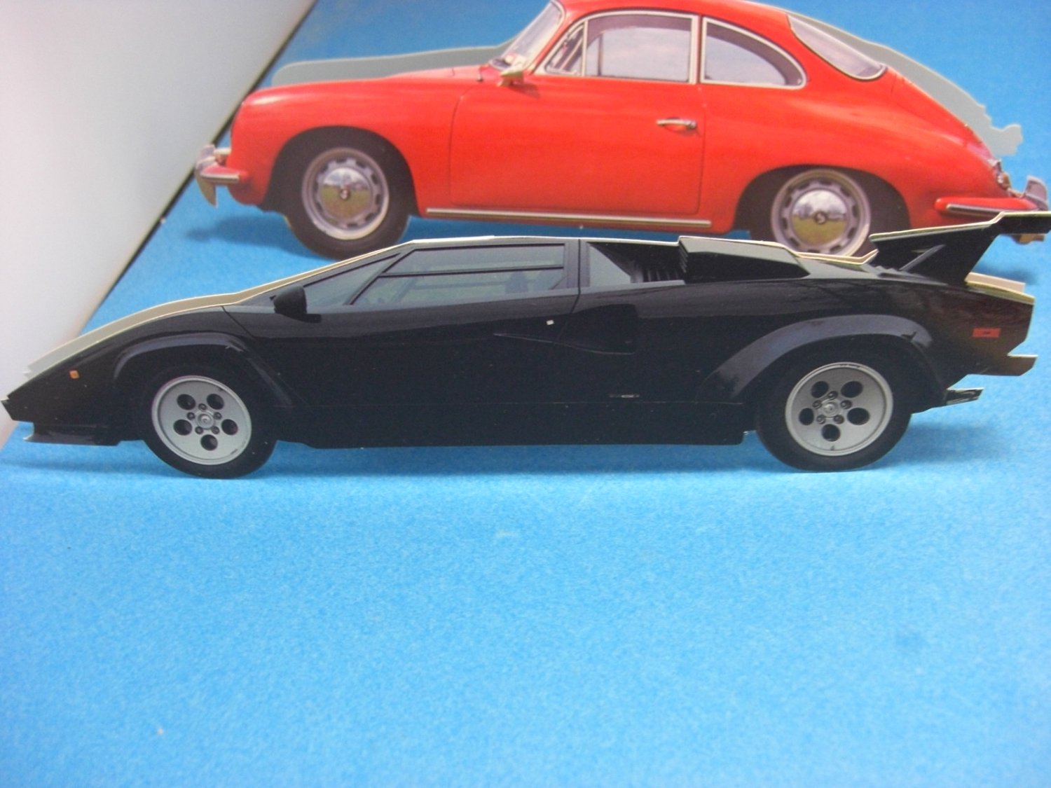 1965 Porsche & Lamborghini Die Cut Cards with Envelopes