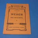 Carl Maria Von Weber Overturen No. 2 (Eulenburg's Miniature Score) Sheet music