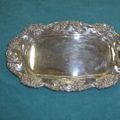 Vintage Towle Old Master Ornate Silver Plate Oval Tray Dish
