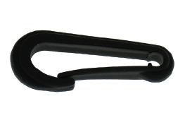 100 Black Plastic Hooks