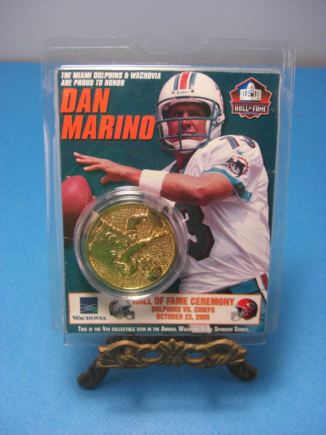 Dan Marino Hall of Fame Ceremony Coin Miami Dolphins