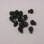100 x Black Ball Cord Locks Toggles Round Cordlocks