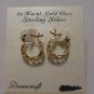 Danecraft Filigree Hoops 24K Gold Over Sterling EARRINGS