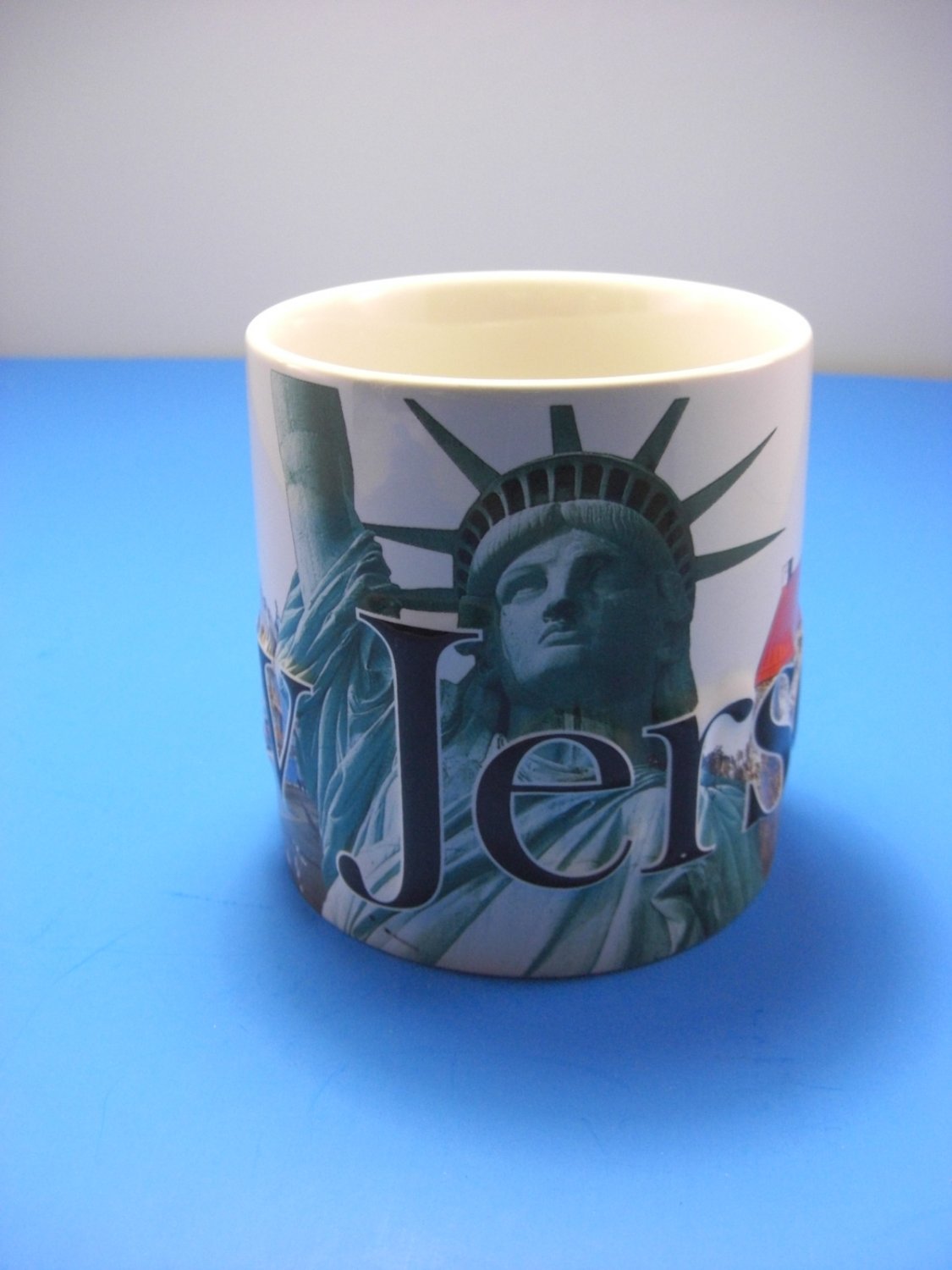 New Jersey 3D Embossed Mug w/Raised Letters Americaware Colorful 2011 -