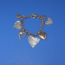 Express Hearts & Chain Link Toggle Bracelet