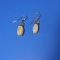 Ivory Beaded + Clear Faceted Goldtoned Dangle Earrings