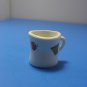 Tiny Miniature Ceramic Mug Cup Man Hitting Basketball