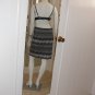 Studio Point Black/Gray/White Chevron Stretch Knit Skirt Size 4