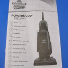 Bissell Power Force User's Guide 71Y7 Series Upright Vacuum Manual