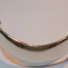 Vintage 925 Sterling Silver Mexico Curved Hinged Abstract Bracelet 58 Grs 7"