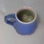 Ferrin Pottery Blue Garlic Head Design Mug