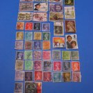 50 Used British Postage Stamps Lot UK Prince Charles Princess Diana