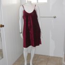 Private Luxuries Floral Print Magenta Gown Size XL