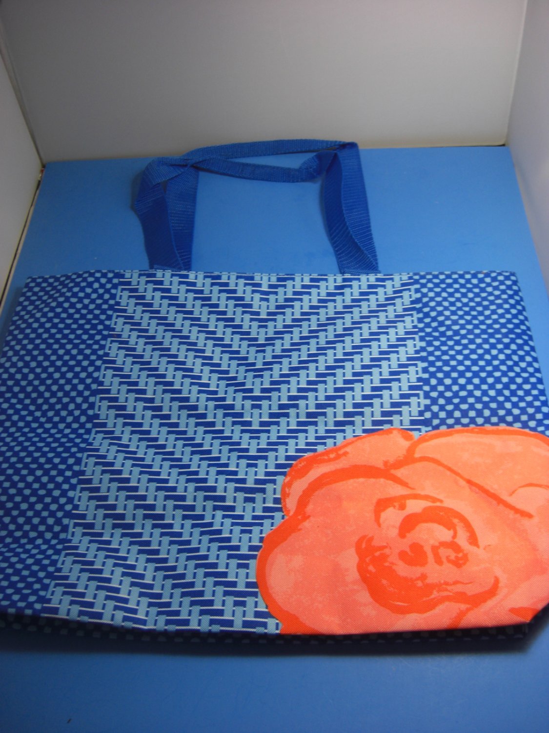 LANCOME Large Tote Shopping Beach Blue Bag ~ NEW