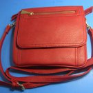 Vintage Liz Claiborne Cross Body Bag FAUX LEATHER Red Purse
