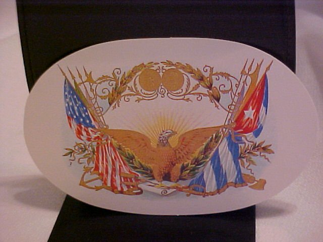 TWO FLAG EAGLE Cigar Box Label