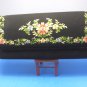 Black Floral Clutch Fabric Evening Bag Cocktail Embroidered Purse